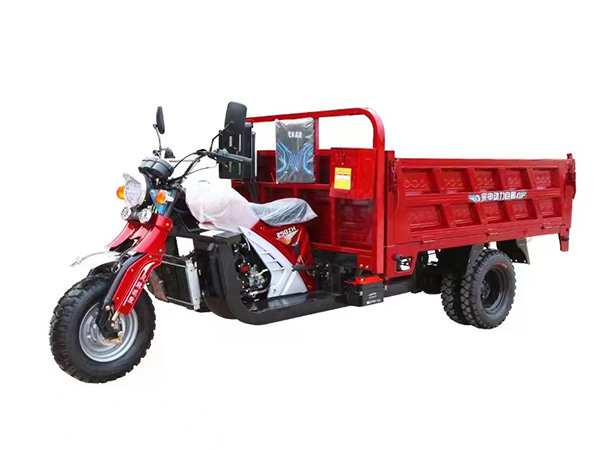 Dual Hydraulic Dump Five Wheels Gasoline Tricycle