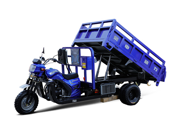 Dual Hydraulic Dump Five Wheels Gasoline Tricycle